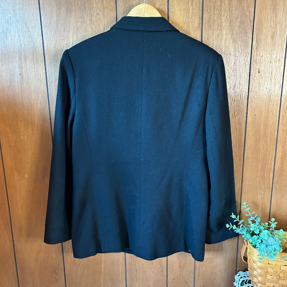 Requirements Black Wool Blazer Jacket Size 8 Career Business Professional - Picture 9 of 9